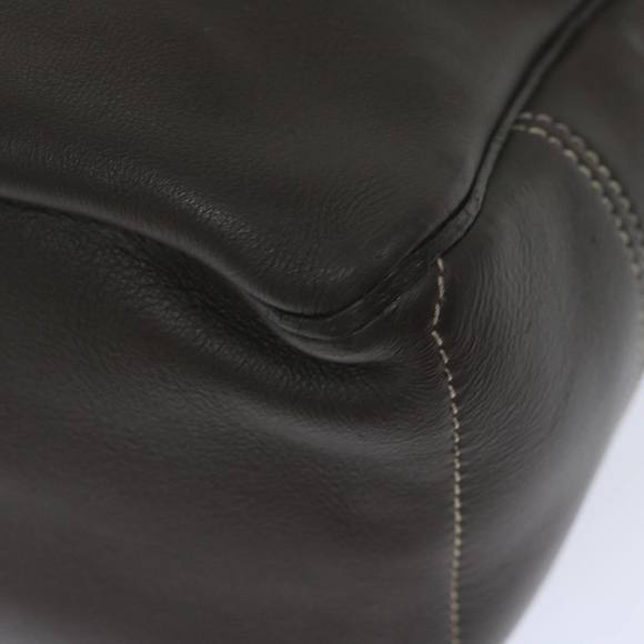 CELINE Hand Bag Leather Brown Auth bs10411 - Picture 14 of 16